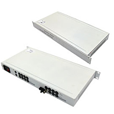 19" Multiplexer 1-ch video-multimode transmitter and receiver