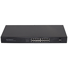 Niceview Network Switch Gigabit POE+ 16-porttia 2xSFP 400W IPC-1216P