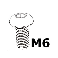 Ruuvi M6x12, Button Socket Head Cap, 20kpl