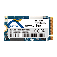 256GB M.2 2242 SSD, Industrial, NVME, Wide-temp